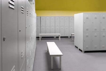 Locker room flooring