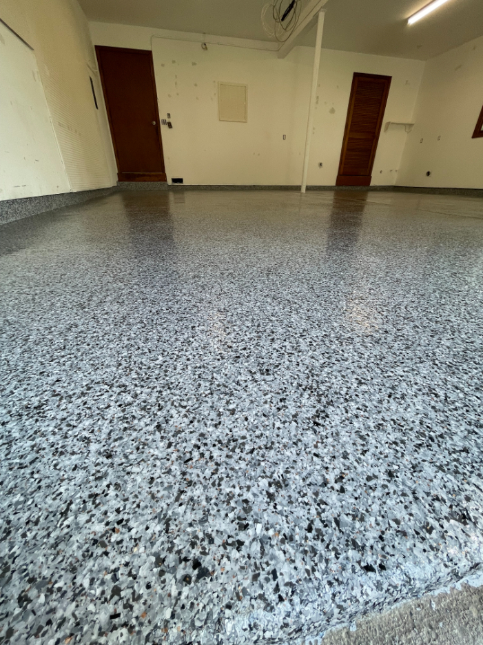 2 Car Garage Floor in Southport, IN